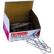 Set 50 agrafe birou pentru organizarea documentelor, din metal cromat, 50 MM